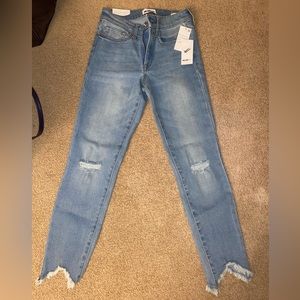 William rast mid rise perfect ankle skinny jeans.